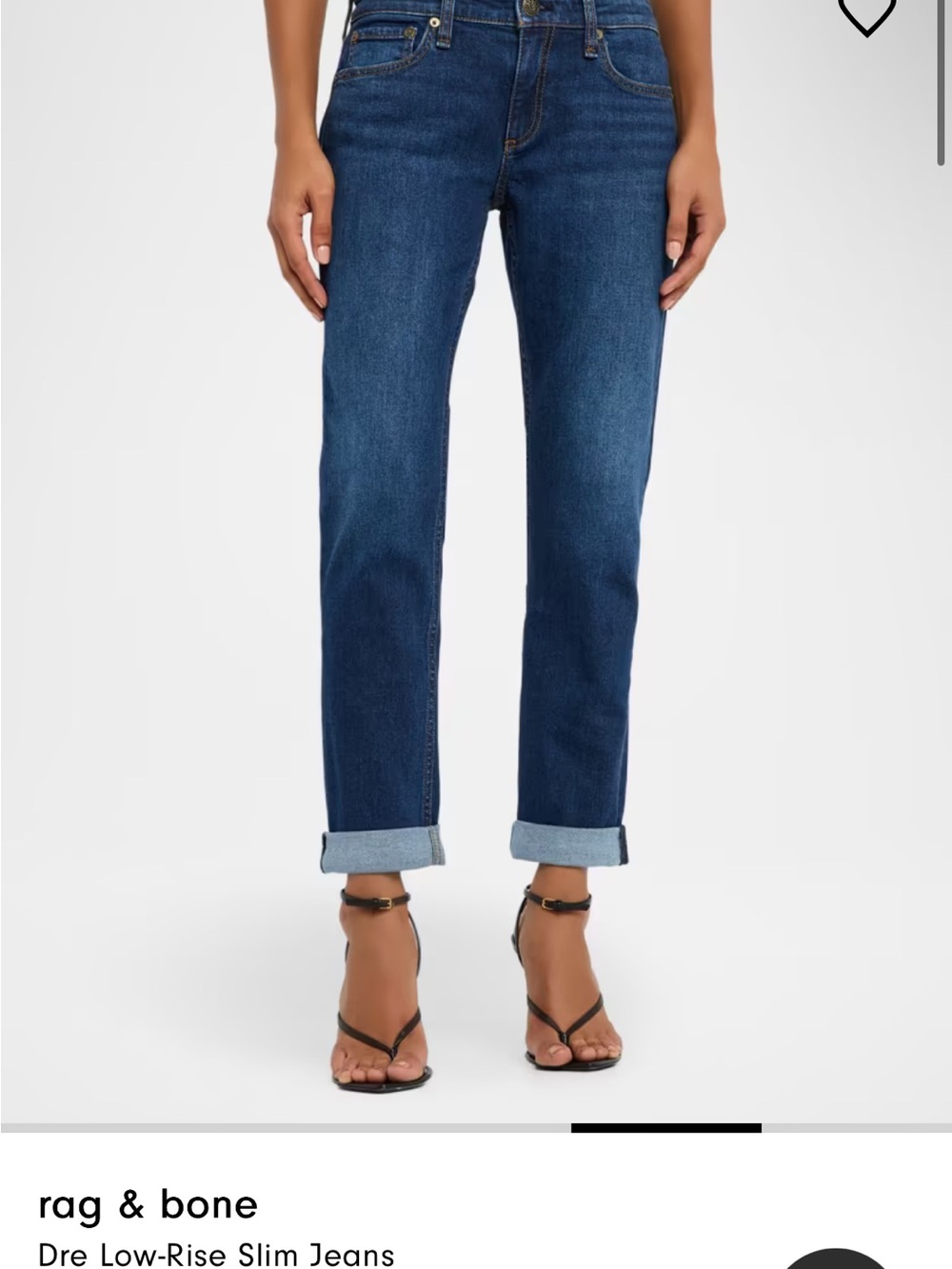rag & bone Dre low rise Slim Boyfriend Jeans Size 27